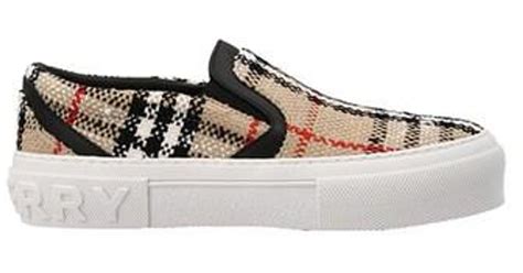 women burberry sneakers sale|Burberry slip on flat sneakers.